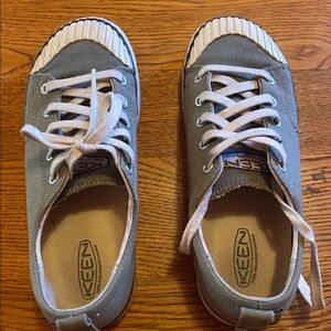 Keen Charcoal Canvas Sneakers with White Trim